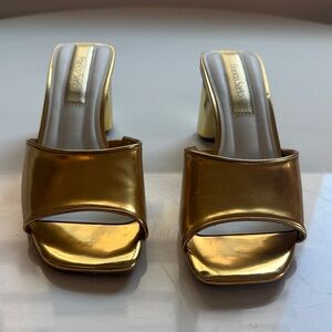 Franco Sarto Gold Dress Sandal